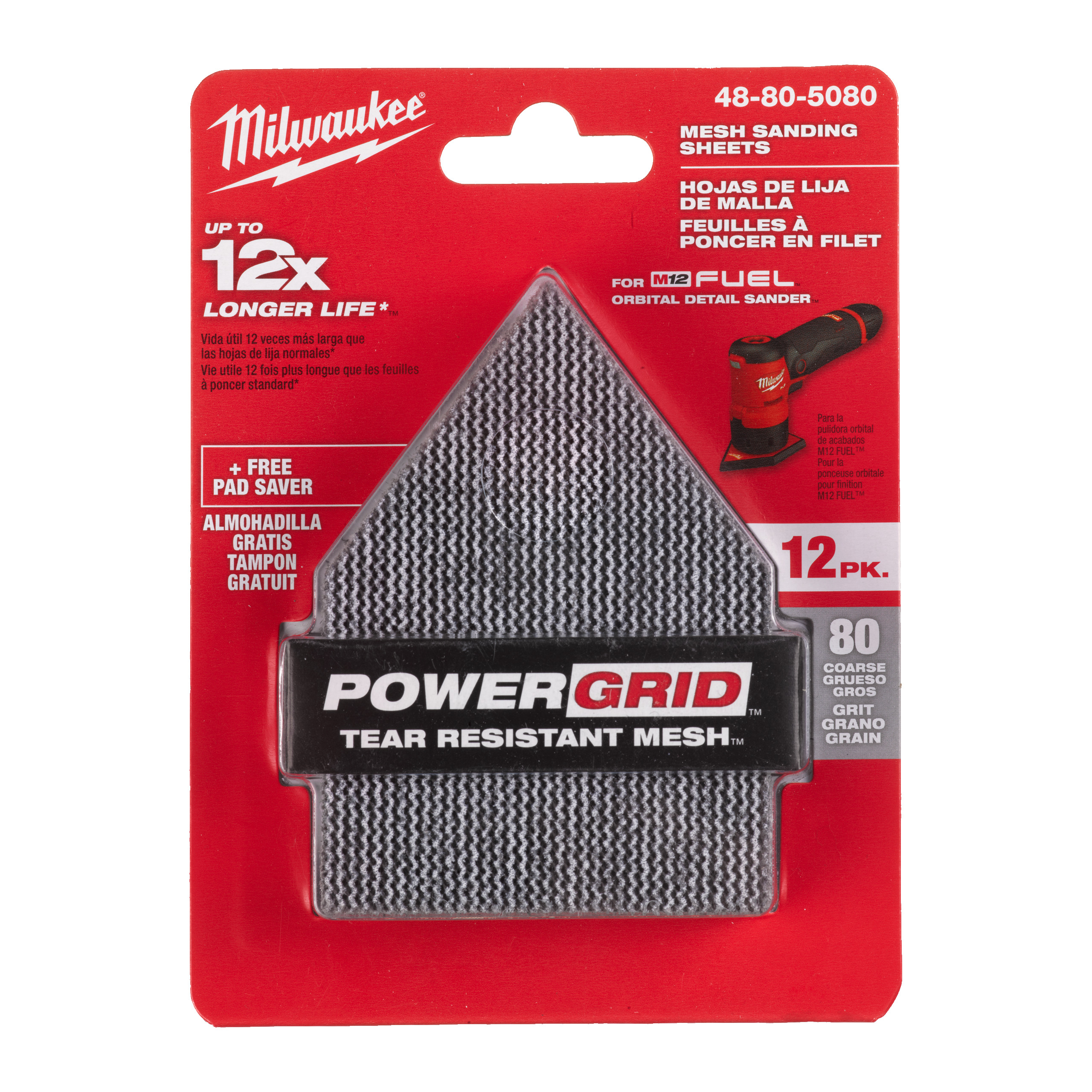 Milwaukee Hiomaverkko - Tarrakiinnitys 67X92MM