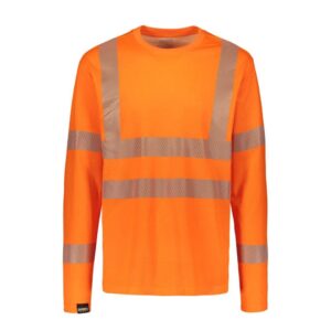 Dimex 4295+ pitkähihainen oranssi turva T-paita 3l
