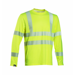 Dimex 4248+ Hv-keltainen turvaT-paita pitkät hihat